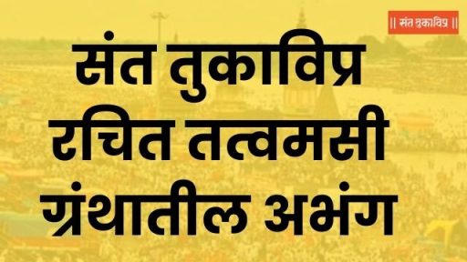 संत तुकाविप्र रचित तत्वमसी ग्रंथातील अभंग